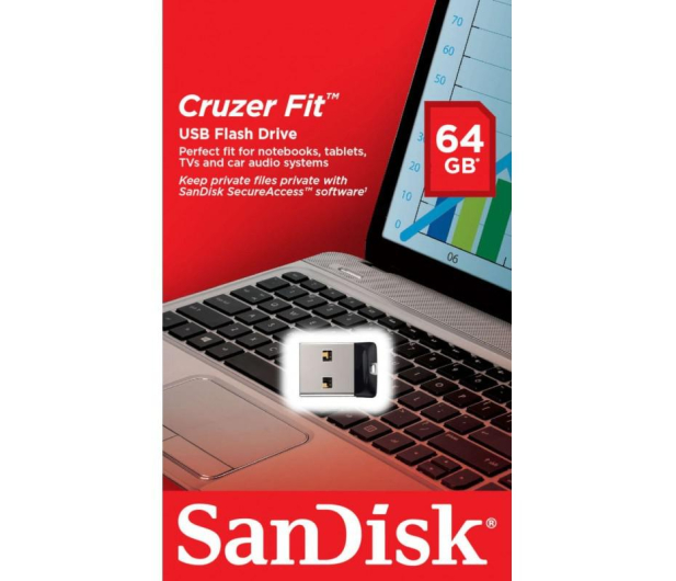 SANDISK Cruzer Fit 64GB SDCZ33-064G-G35 - 1463077 - zdjęcie 4